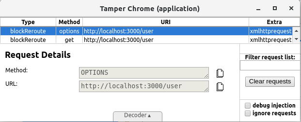 Tampering with Tamper Chrome
